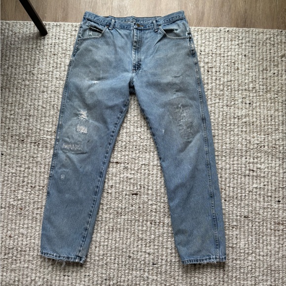 Wrangler Denim - Vintage | Wrangler Distressed Straight-Leg Jeans